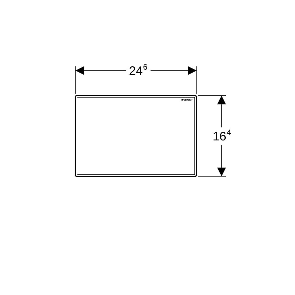 Geberit Abdeckplatte für Hygienespülung, Edelstahl gebürstet... GEBERIT-241595001 4025416796176 (Abb. 6)
