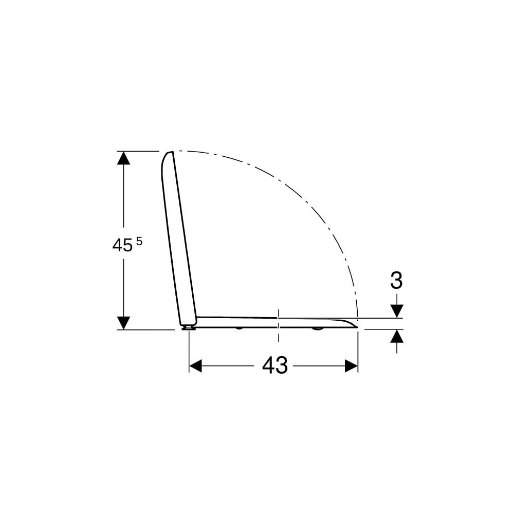 Geberit iCon Square WC-Sitz ohne Absenkautomatik, ohne Quick-Release-Scharniere, Bef... GEBERIT-571900000 4022009327854 (Abb. 9)