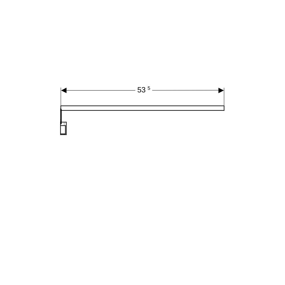 Geberit Lichtleiste für Schublade Länge 53,5cm... GEBERIT-501535000 4022009343069 (Abb. 6)
