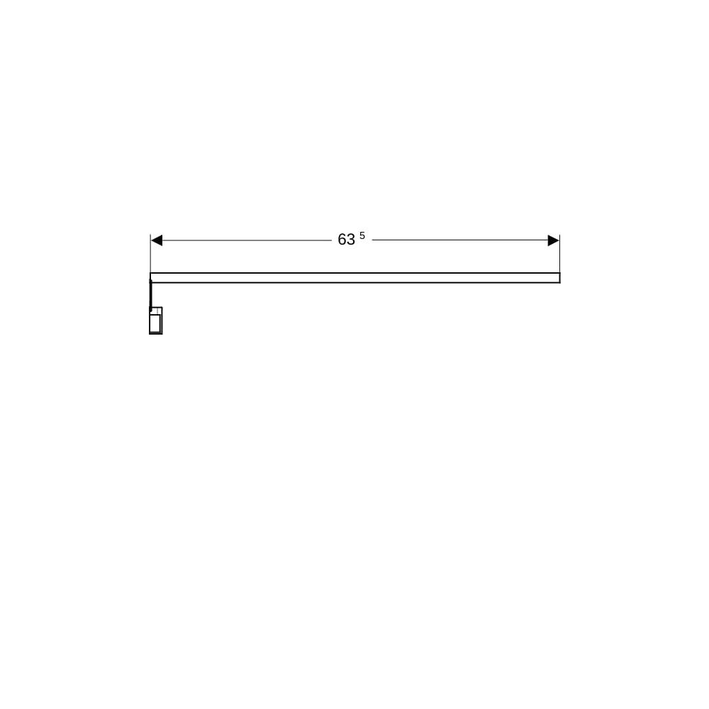 Geberit Lichtleiste für Schublade Länge 63,5cm... GEBERIT-501635000 4022009343076 (Abb. 6)