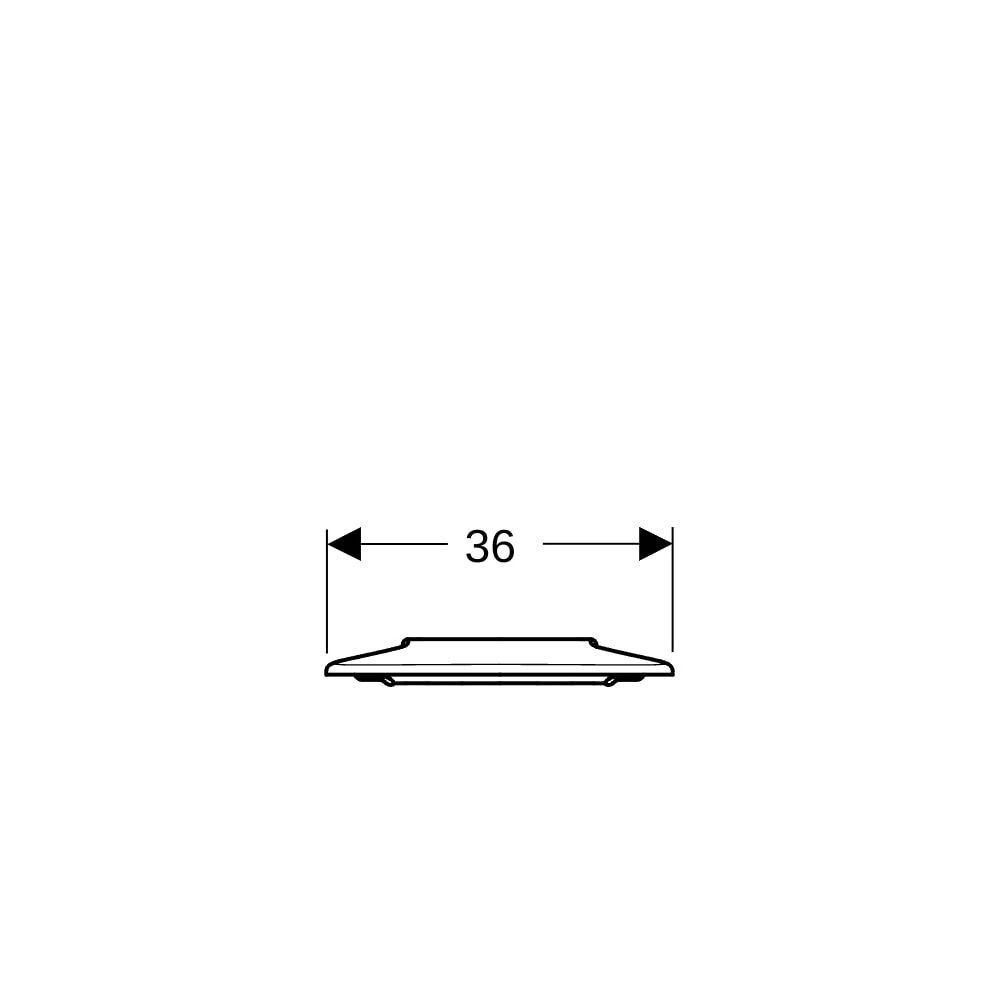 Geberit Renova Comfort WC-Sitzring, barrierefrei, antibakteriell, Befestigung von un... GEBERIT-572860000 4022009354126 (Abb. 8)