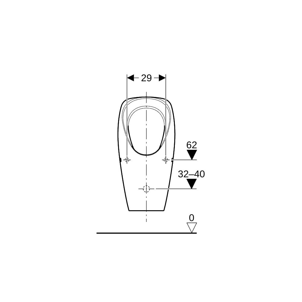 Geberit Tamina Urinal wasserlos, Weiß... GEBERIT-116141001 4025416696025 (Abb. 9)