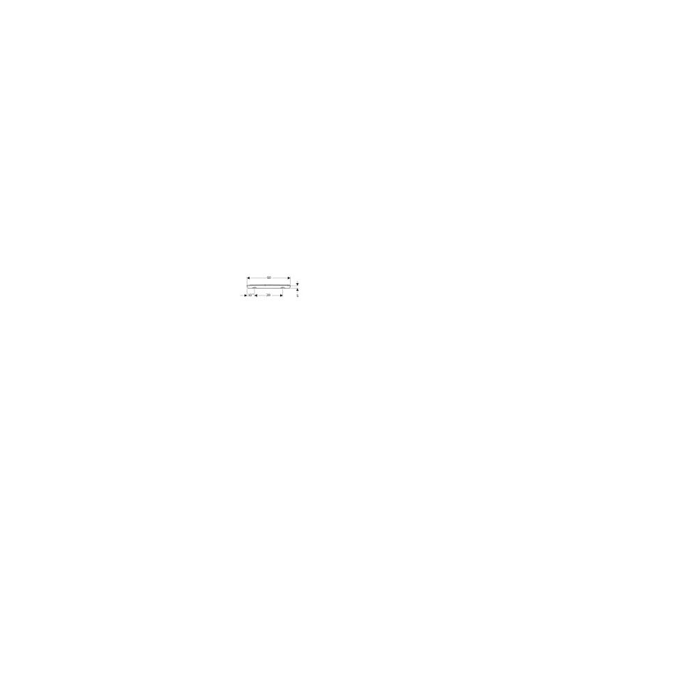Geberit Renova Wandablage, 60x7x13,5cm, Weiß... GEBERIT-299260000 4022009074826 (Abb. 6)
