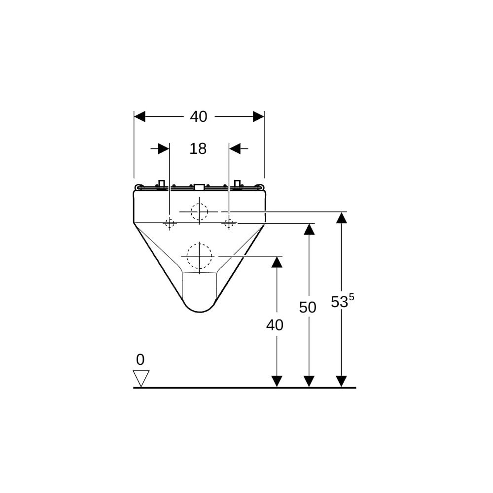 Geberit Publica Ausguss mit Klapprost, 40x37x49cm... GEBERIT-201680600 4022009315875 (Abb. 8)