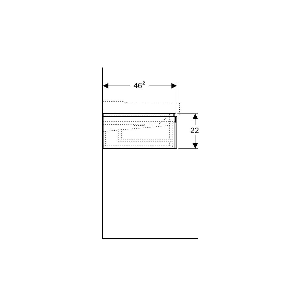 Geberit Xeno2 Unterschrank für Waschtisch mit, Breite ab 120cm, 2 Schubladen, 117,4x... GEBERIT-500517001 4025416358619 (Abb. 9)