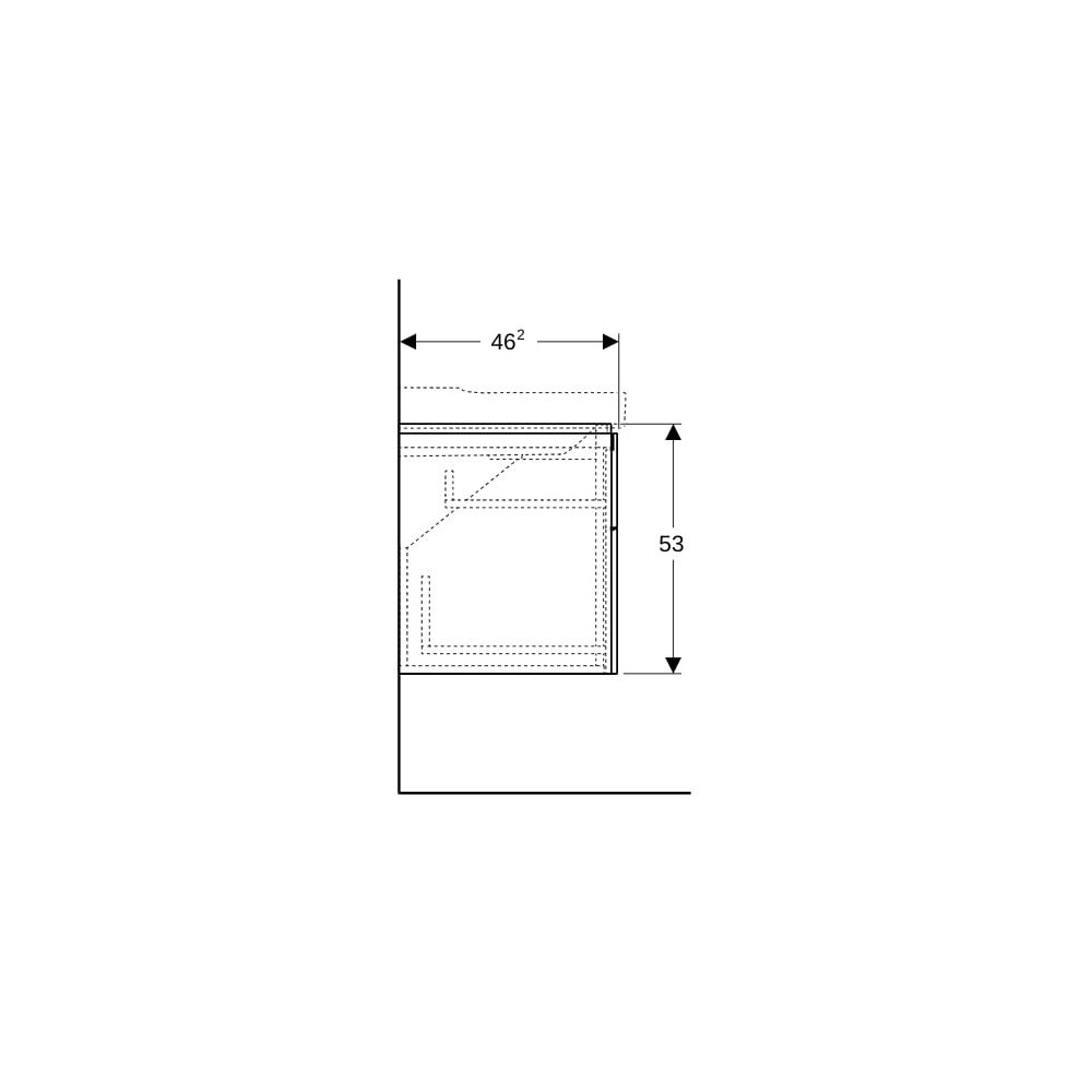 Geberit Xeno2 Unterschrank für Waschtisch, mit, Breite ab 120cm, 4 Schubladen, 117,... GEBERIT-500518011 4025416610304 (Abb. 10)