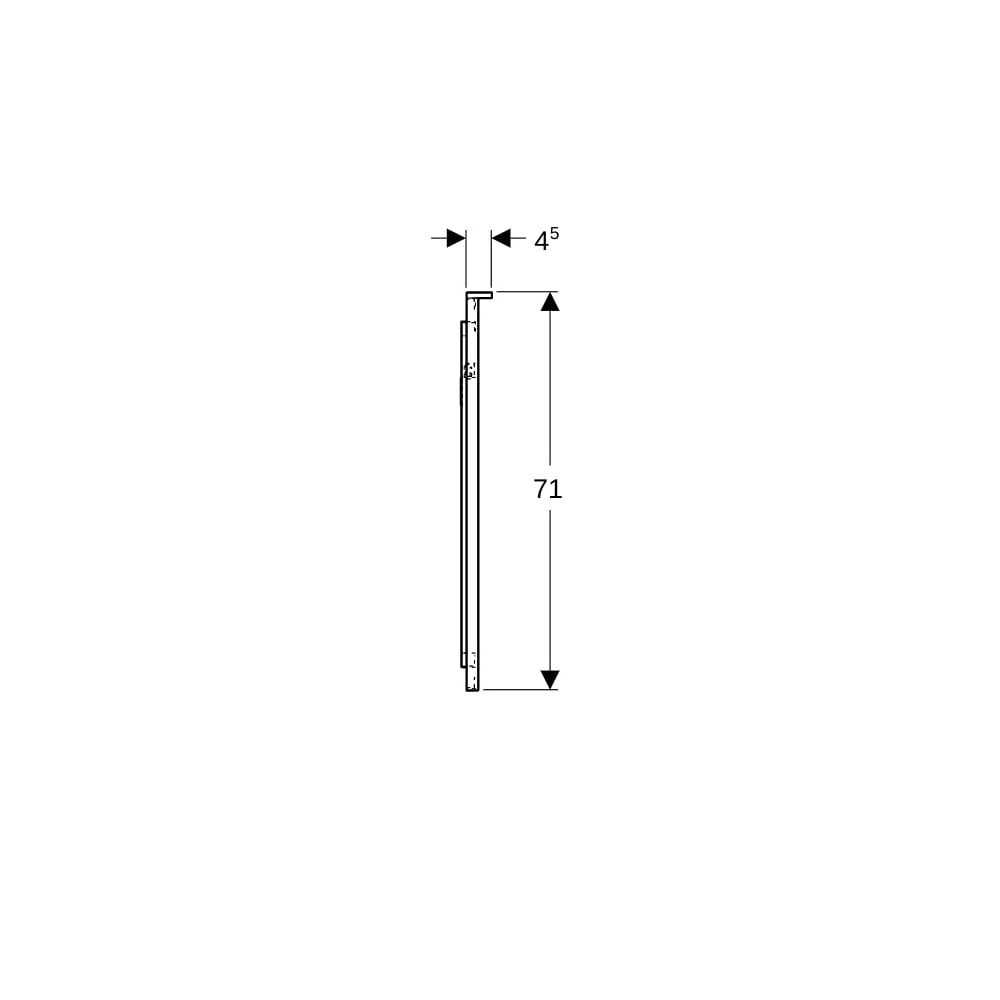 Geberit Xeno2 Lichtspiegel mit direkter, indirekter Beleuchtung, Breite 90cm, Höhe 7... GEBERIT-500522001 4025416608509 (Abb. 9)