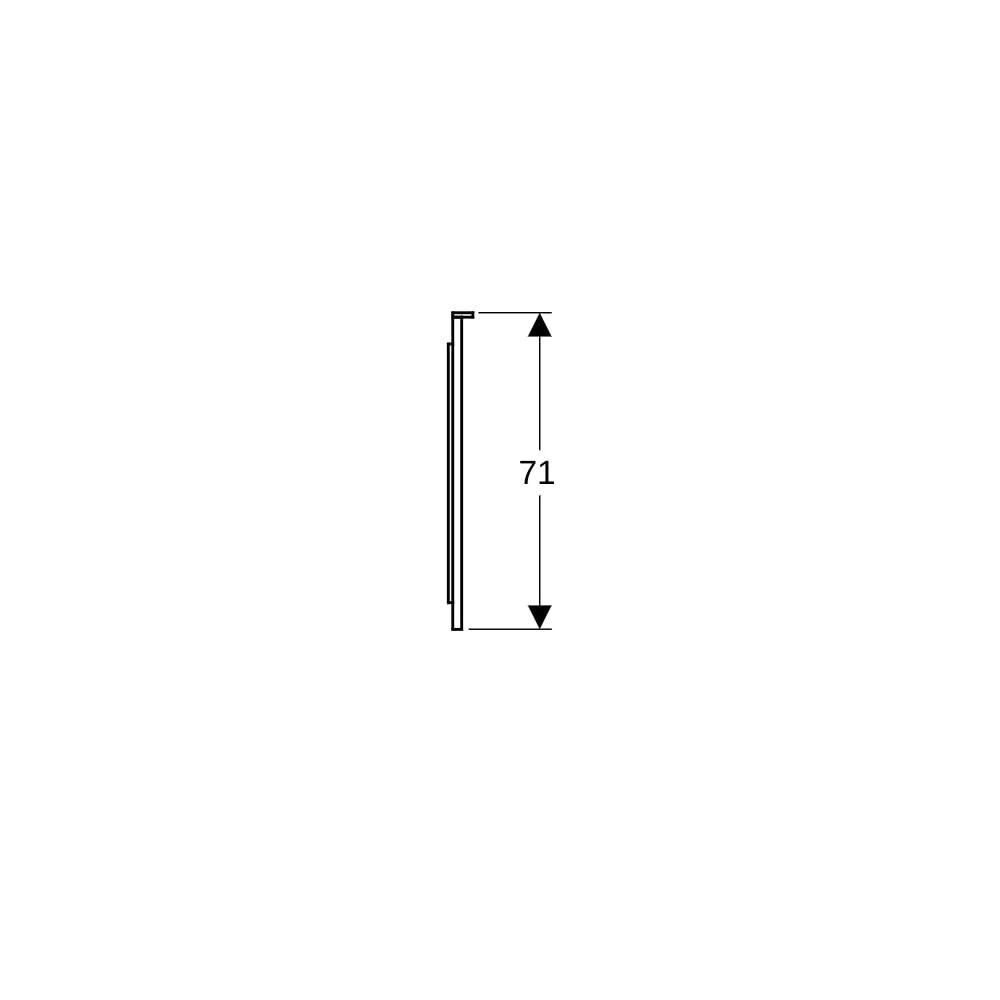 Geberit Xeno2 Lichtspiegel mit direkter, indirekter Beleuchtung, Breite 160cm, Höhe ... GEBERIT-500204001 4025416430322 (Abb. 9)