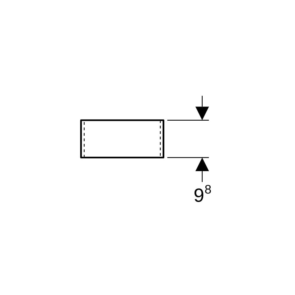Geberit Xeno2 Schubladeneinsatz, H-Unterteilung, für untere Schublade, 37,3x9,8x20,8... GEBERIT-500527001 4025416608622 (Abb. 9)
