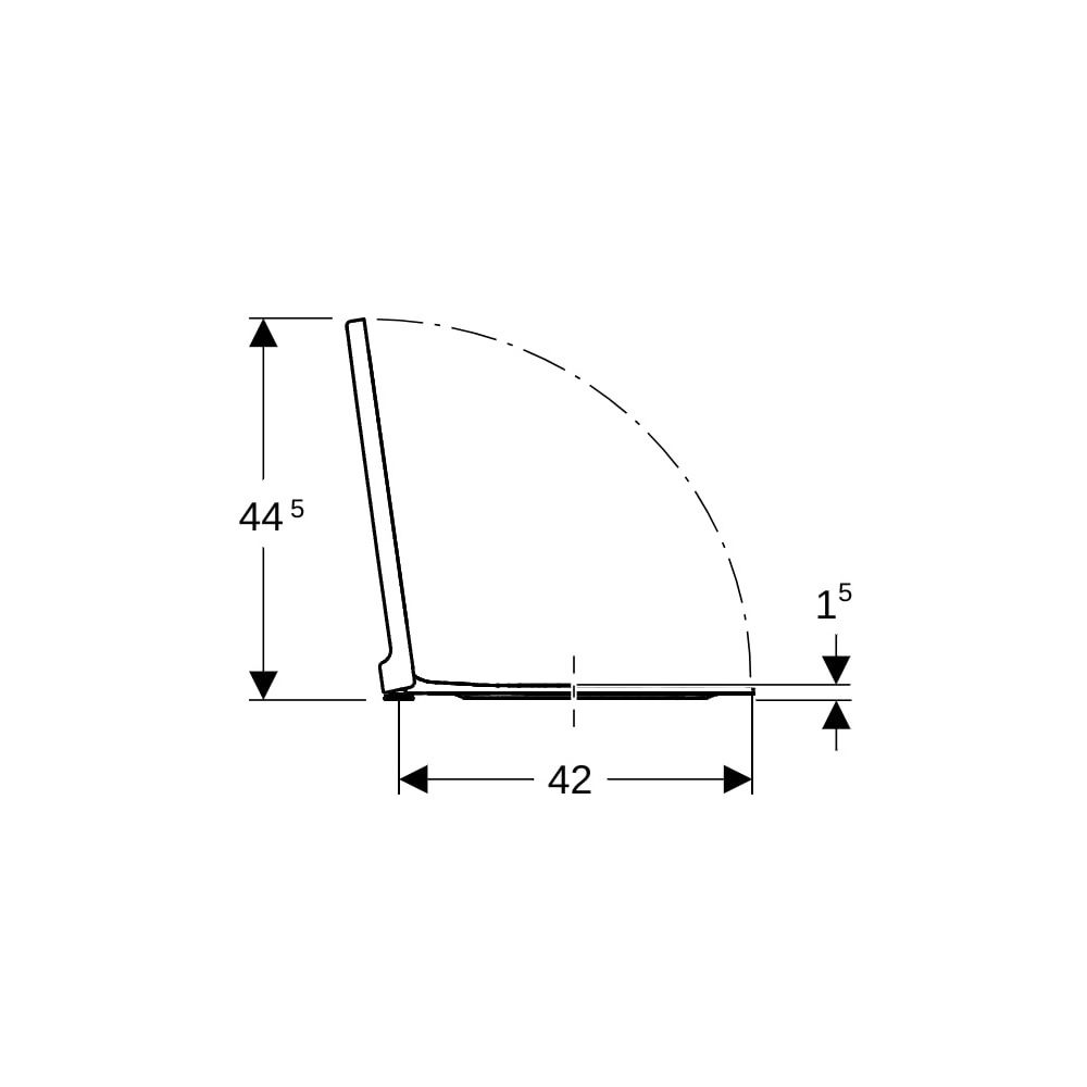 Geberit Xeno2 WC-Sitz mit Absenkautomatik, mit Quick-Release-Scharniere, Befestigun... GEBERIT-500833011 4025410725097 (Abb. 10)