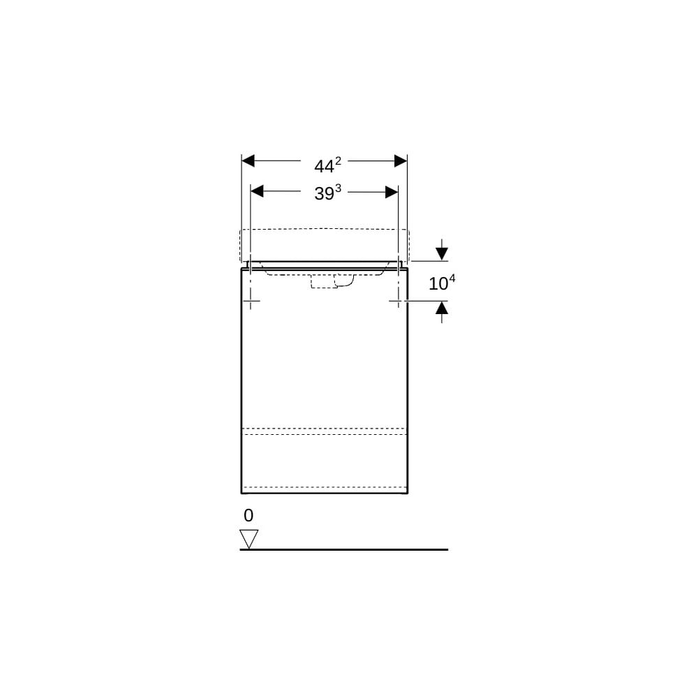 Geberit Smyle Square Unterschrank für Handwaschbecken, 1 Tür, Anschlag Rechts, 44,2x... GEBERIT-500350001 4025416358442 (Abb. 8)