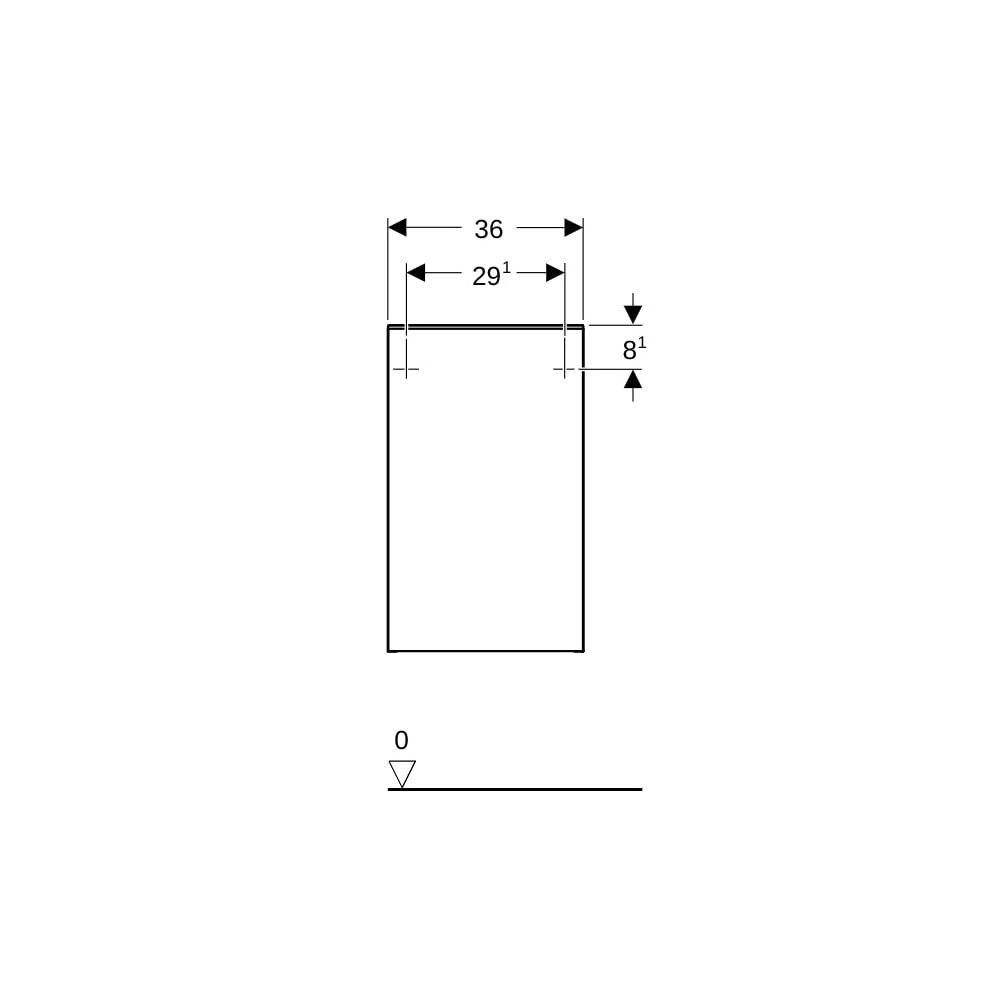 Geberit Smyle Square Seitenschrank, 1 Tür, 36x60x32,6cm, Sandgrau/lackiert hochgl, S... GEBERIT-500359JL1 4025416352631 (Abb. 8)