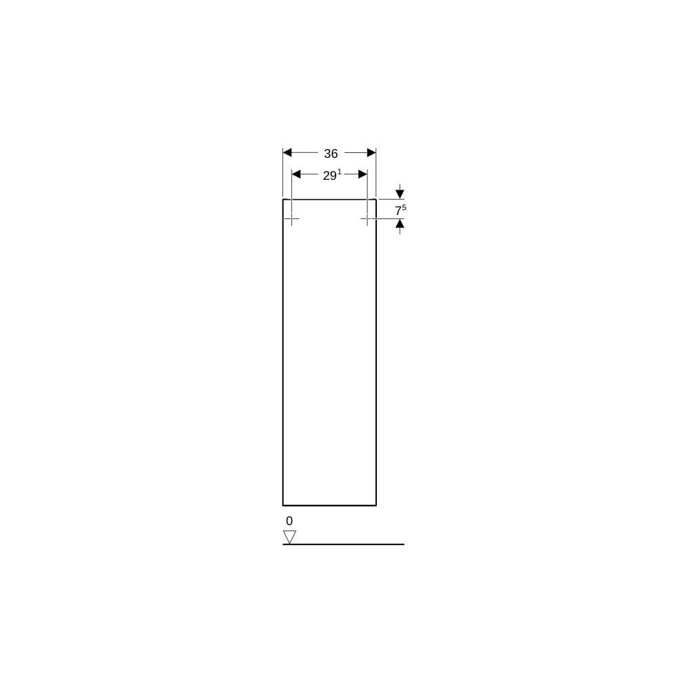 Geberit Smyle Square Mittelhochschrank mit 1 Tür, 36x118x29,9cm, Lava lackiert matt... GEBERIT-500361JK1 4025416433613 (Abb. 8)