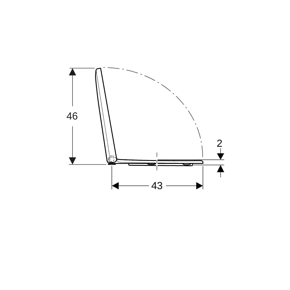 Geberit Renova WC-Sitz Befestigung von oben o. Absenkautomatik o. Quick-Release-Sch... GEBERIT-573015000 4022009284690 (Abb. 11)