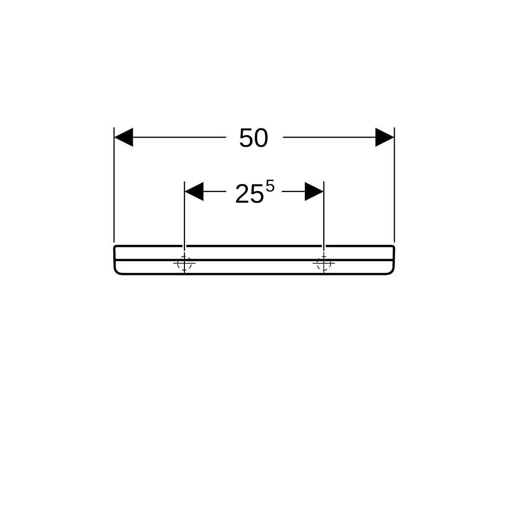 Geberit Renova Plan Wandablage, 50x6x12cm, Weiß... GEBERIT-299150000 4022009353587 (Abb. 6)