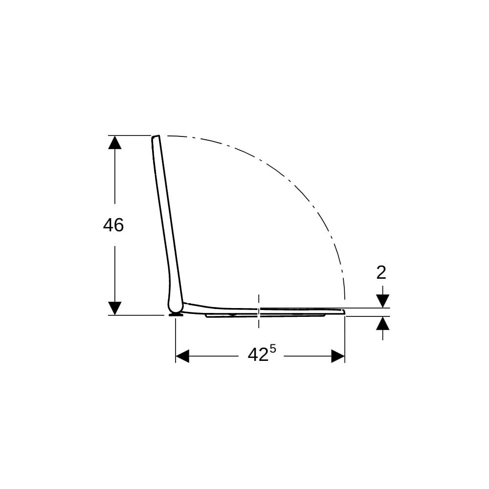 Geberit Smyle Square WC-Sitz schmales Design, Absenkautomatik, mit Quick-Release-Sch... GEBERIT-500687011 4025416141044 (Abb. 9)