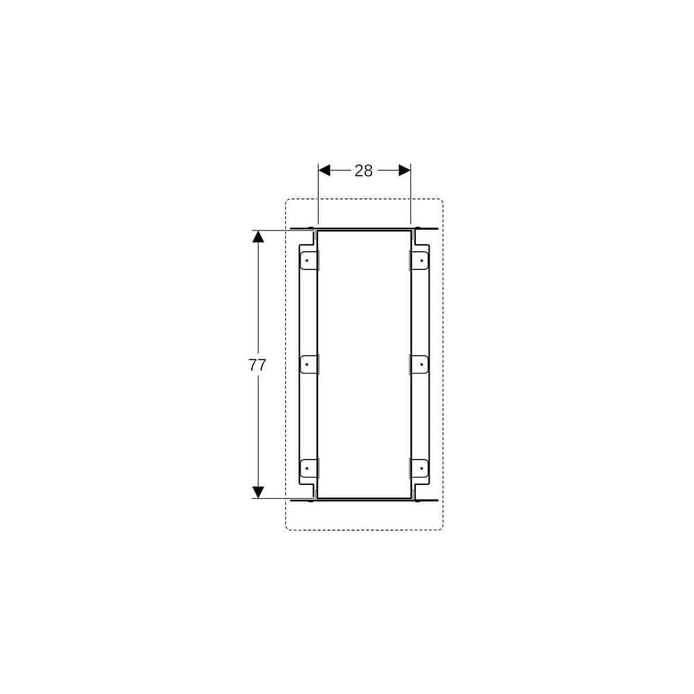 Geberit GIS Element für Nischenablagebox mit Einlegeböden... GEBERIT-461790001 4025416454519 (Abb. 6)