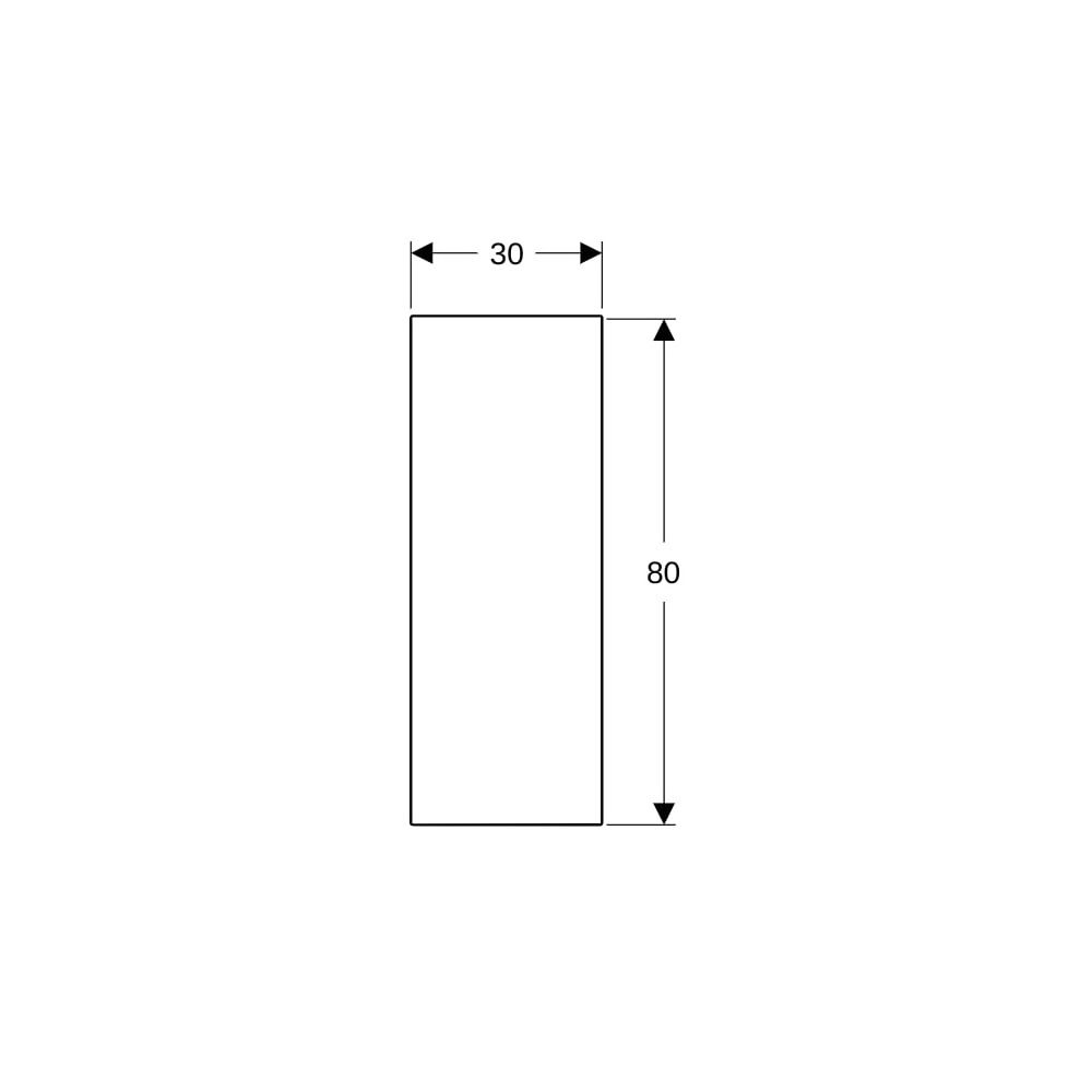Geberit Schiebetür verspiegelt, nach rechts öffnend... GEBERIT-154295001 4025416457848 (Abb. 6)