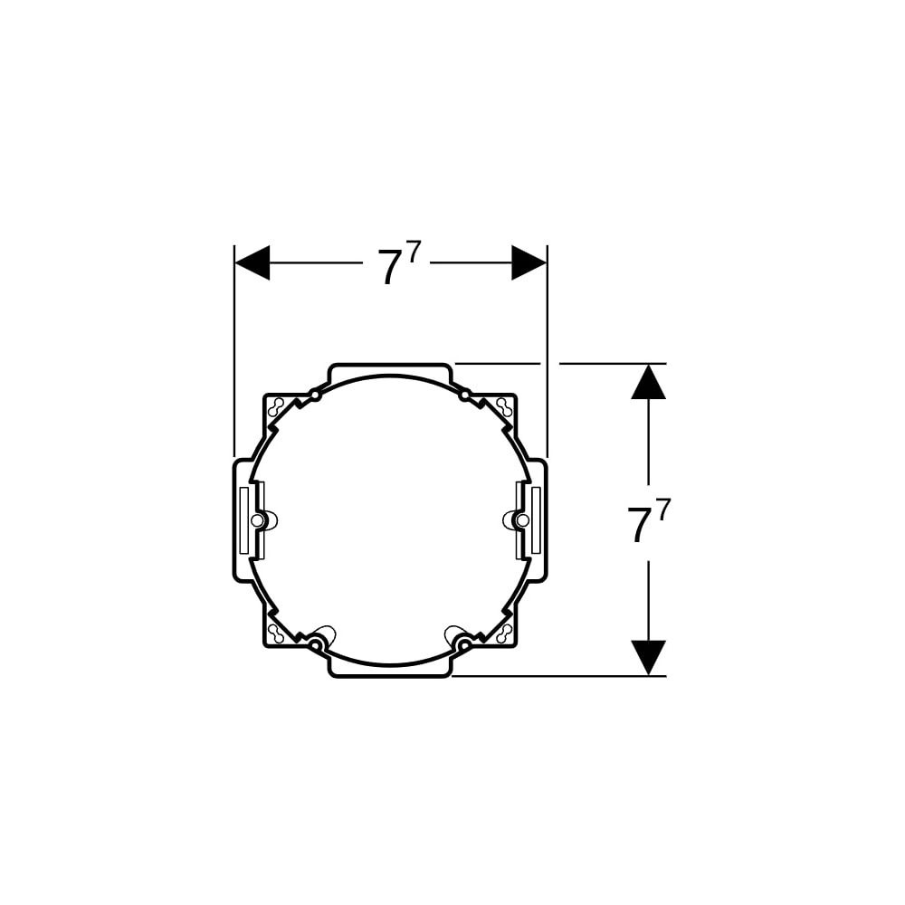 Geberit Rohbauset mit Unterputz-Dose, für Geberit DuoFresh Modul... GEBERIT-244999001 4025416058533 (Abb. 6)