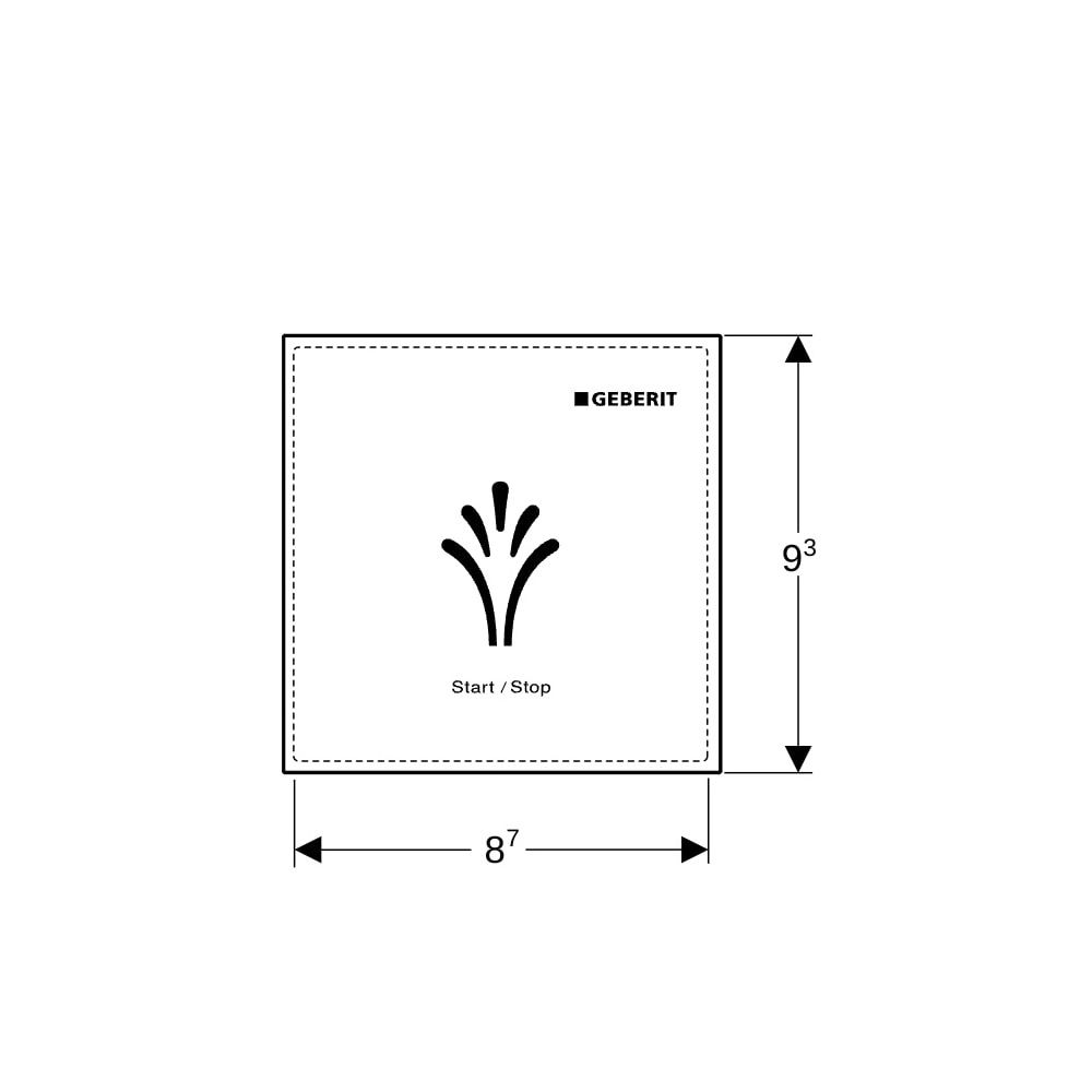 Geberit Wandbedienpanel berührungslos, für Geberit AquaClean Weiß/Kunststoff... GEBERIT-147044001 4025416351443 (Abb. 6)