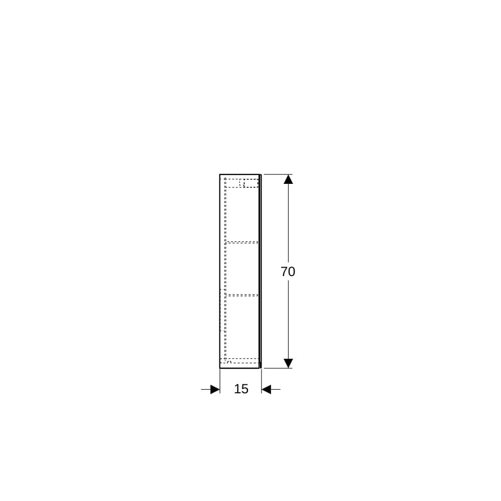 Geberit Option Spiegelschrank, Beleuchtung, 2 Türen, 90x70x15cm, CEE 7/4,7/3, verspi... GEBERIT-500583001 4025416533849 (Abb. 9)