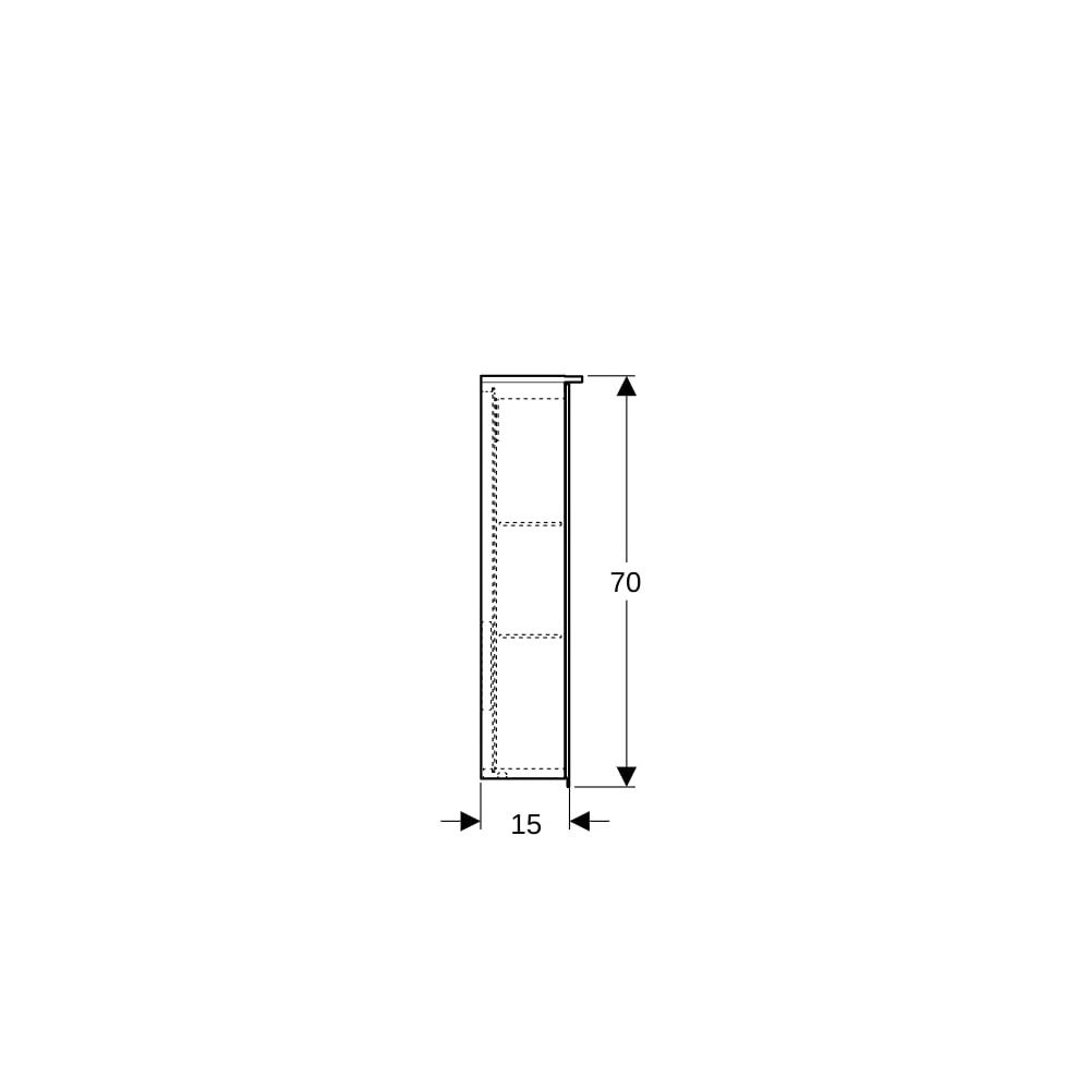 Geberit Option Plus Spiegelschrank, Beleuchtung, 2 Türen, 60x70x17,2cm, CEE 7/4,7/3,... GEBERIT-500593001 4025416533993 (Abb. 9)