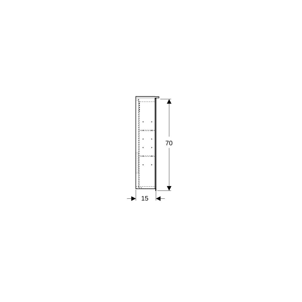 Geberit Option Plus Spiegelschrank, Beleuchtung, 3 Türen, 90x70x17,2cm, CEE 7/4,7/3,... GEBERIT-500594001 4025416534013 (Abb. 9)