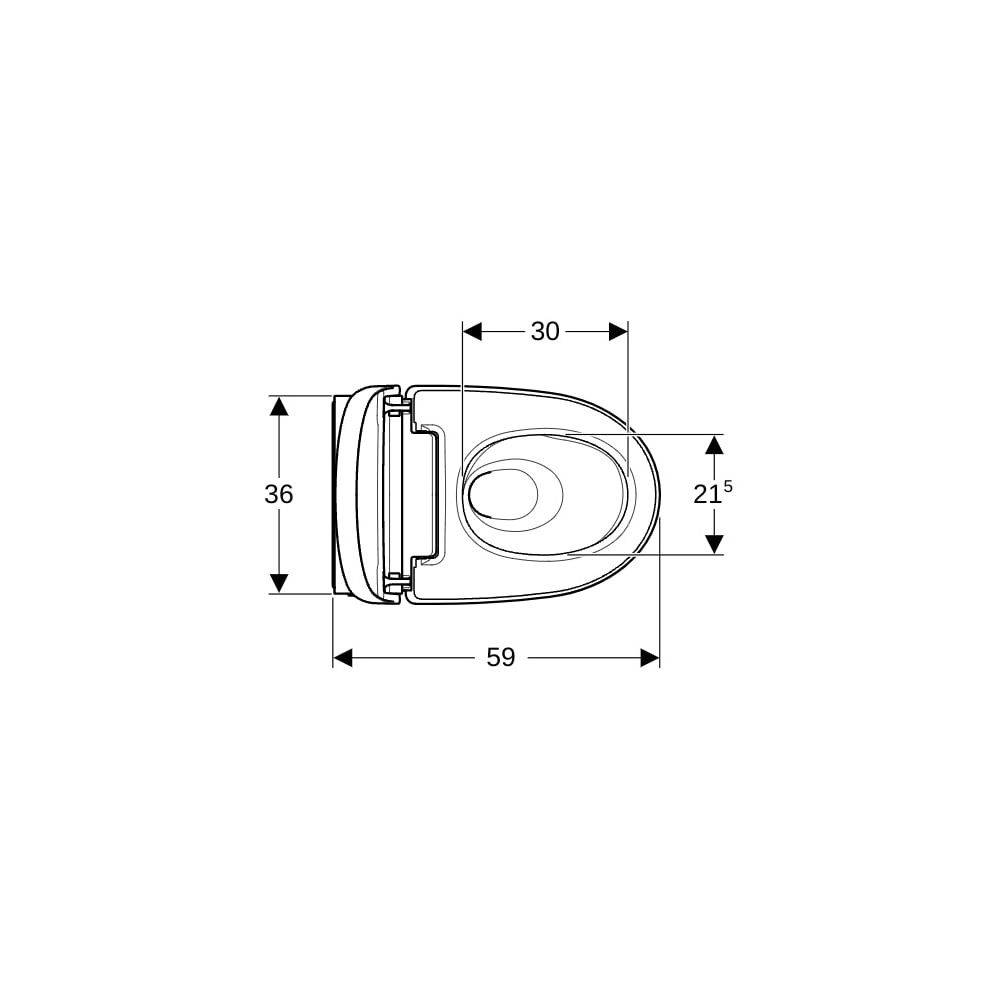 Geberit AquaClean Mera Classic Dusch-WC-Komplettanlage Wand-WC, Hochglanz verchromt... GEBERIT-146200211 4025416317562 (Abb. 9)