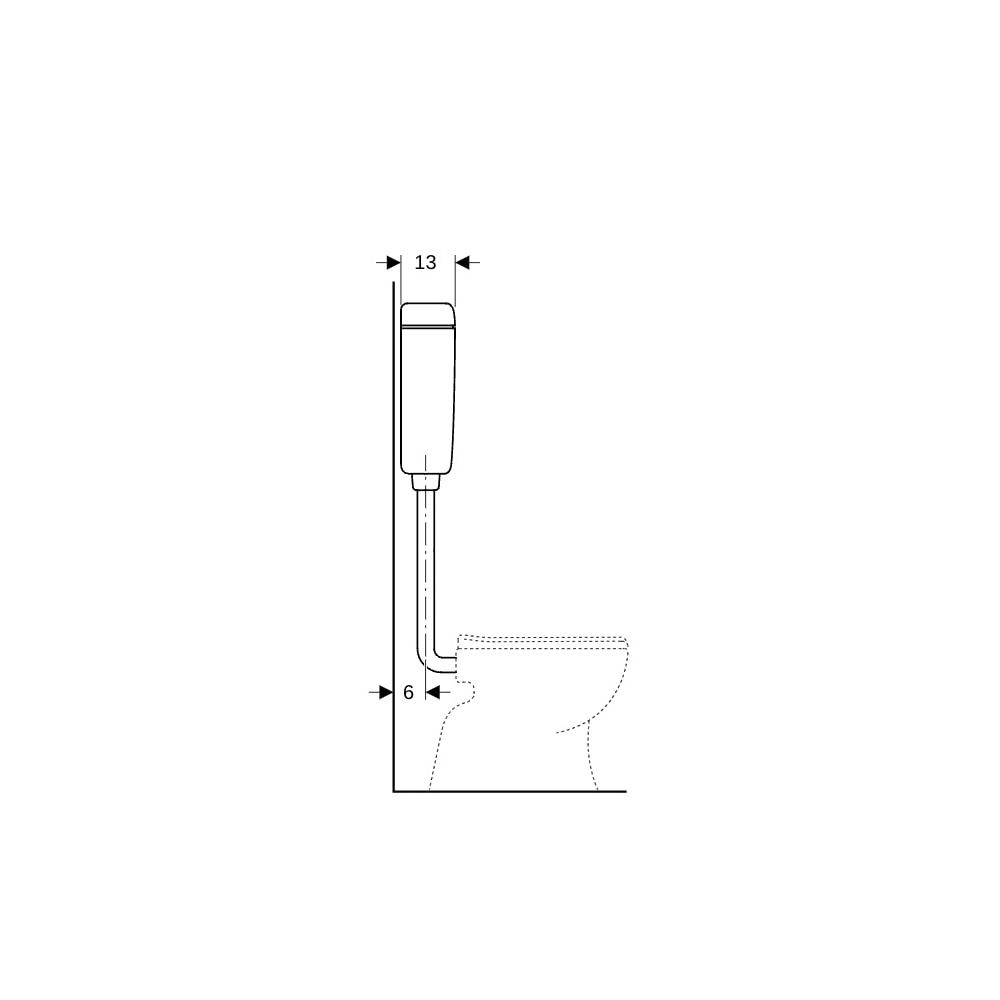 Geberit Aufputz 127 Aufputzspülkasten Spül-Stopp-Spülung, Alpinweiß... GEBERIT-127005111 4025416009375 (Abb. 9)