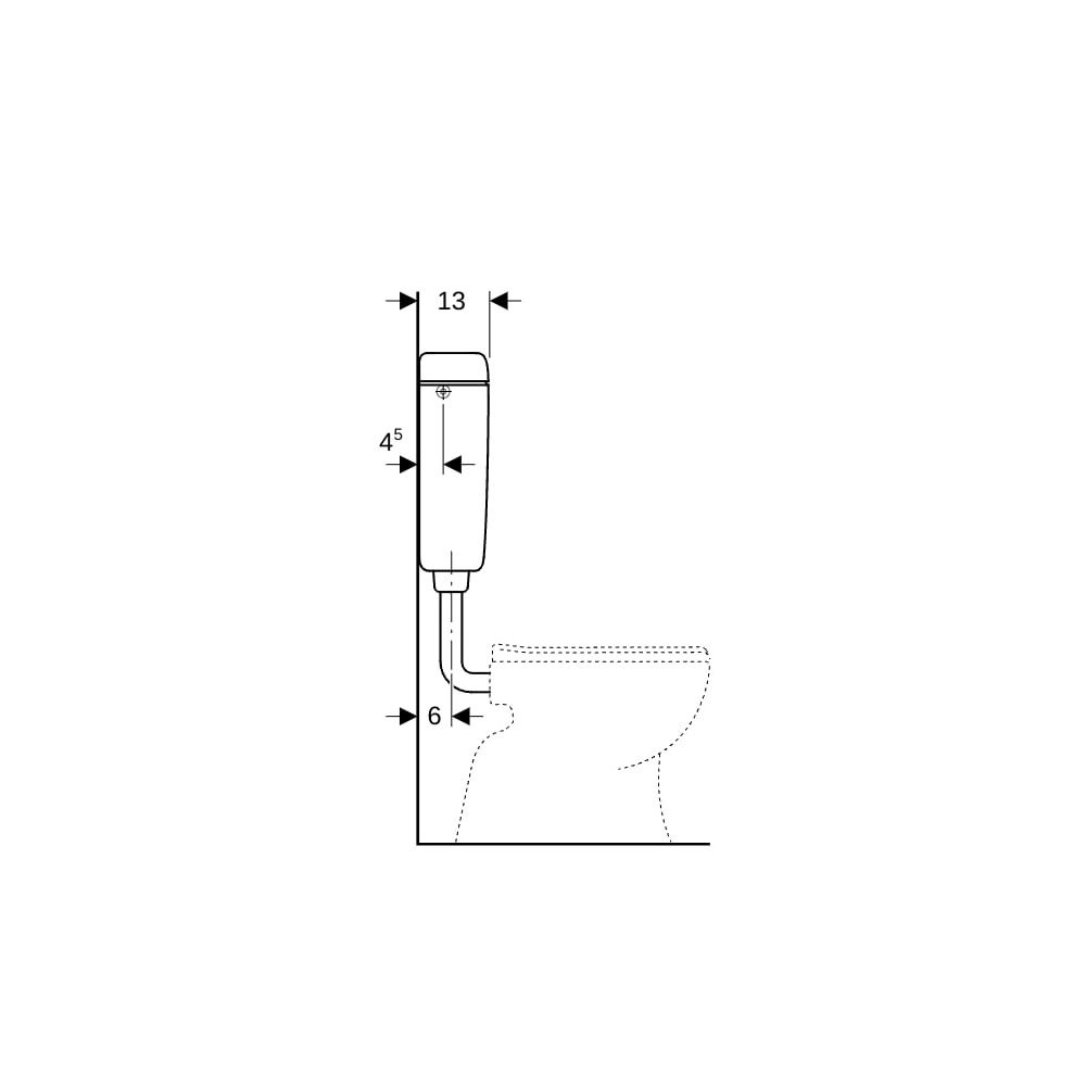 Geberit Aufputz 127 Aufputzspülkasten Spül-Stopp-Spülung Bahama-Beige... GEBERIT-127000101 4025416009092 (Abb. 9)