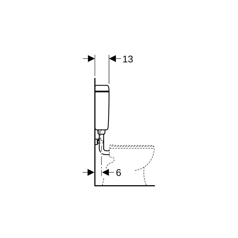 Geberit Aufputz 127 Aufputz-Spülkasten, Spül-Stopp-Spülkasten tiefhängend Wasseransc... GEBERIT-127023111 4025416009467 (Abb. 9)