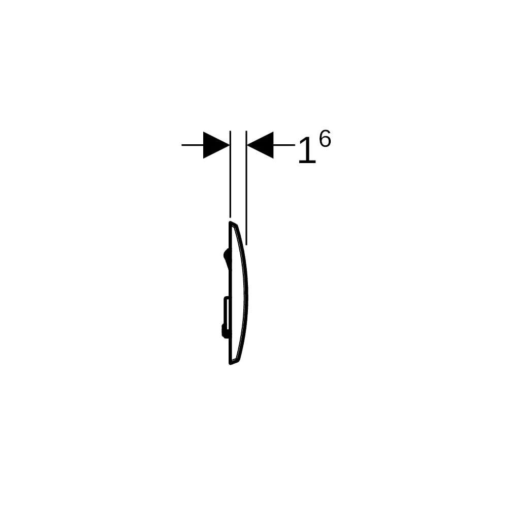 Geberit Kappa 20 Drückerplatte, 2-Mengen-Spülung, Weiß... GEBERIT-115228111 4025416838685 (Abb. 8)