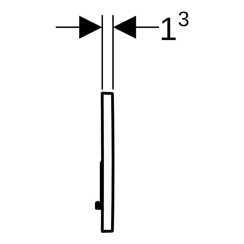 Geberit Betätigungsplatte Sigma01, 2-Mengen-Spülung, Kunststoff, Alpinweiß... GEBERIT-115770115 4025410035165 (Abb. 13)