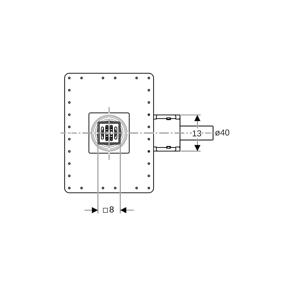 Geberit CleanPoint Duschbodenablauf für Estrichhöhe am Einlauf 65-90mm Außendurchmes... GEBERIT-154052001 4025416364016 (Abb. 6)