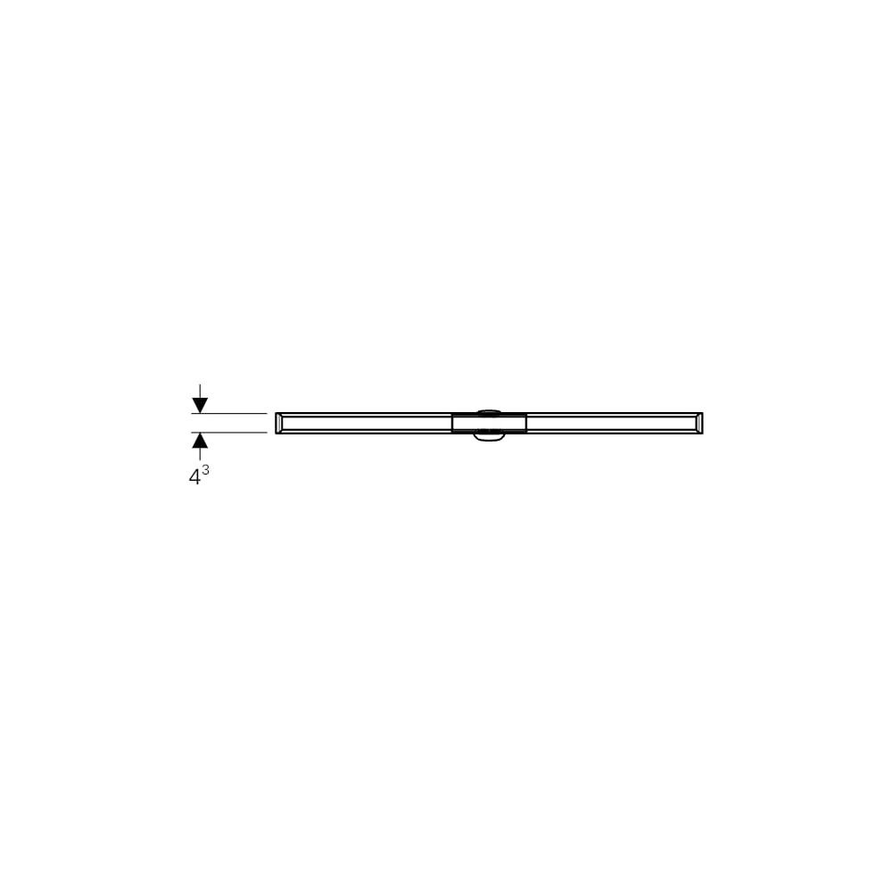 Geberit CleanLine 20 Duschrinne, Länge 30-160cm, Edelstahl elektropoliert, Edelstahl... GEBERIT-154453KS1 4025410637376 (Abb. 8)