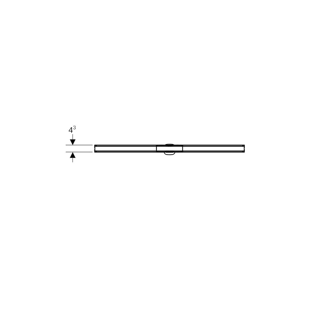 Geberit CleanLine 60 Duschrinne, Länge 30-130cm, Edelstahl elektropoliert, Edelstahl... GEBERIT-154457KS1 4025416497424 (Abb. 7)