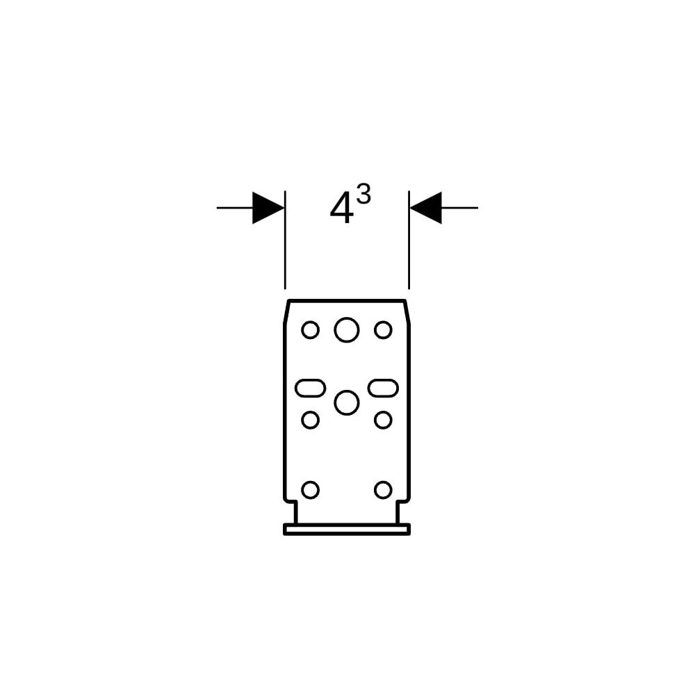Geberit Duofix Systemwinkel, 111846001... GEBERIT-111846001 4025416846253 (Abb. 9)