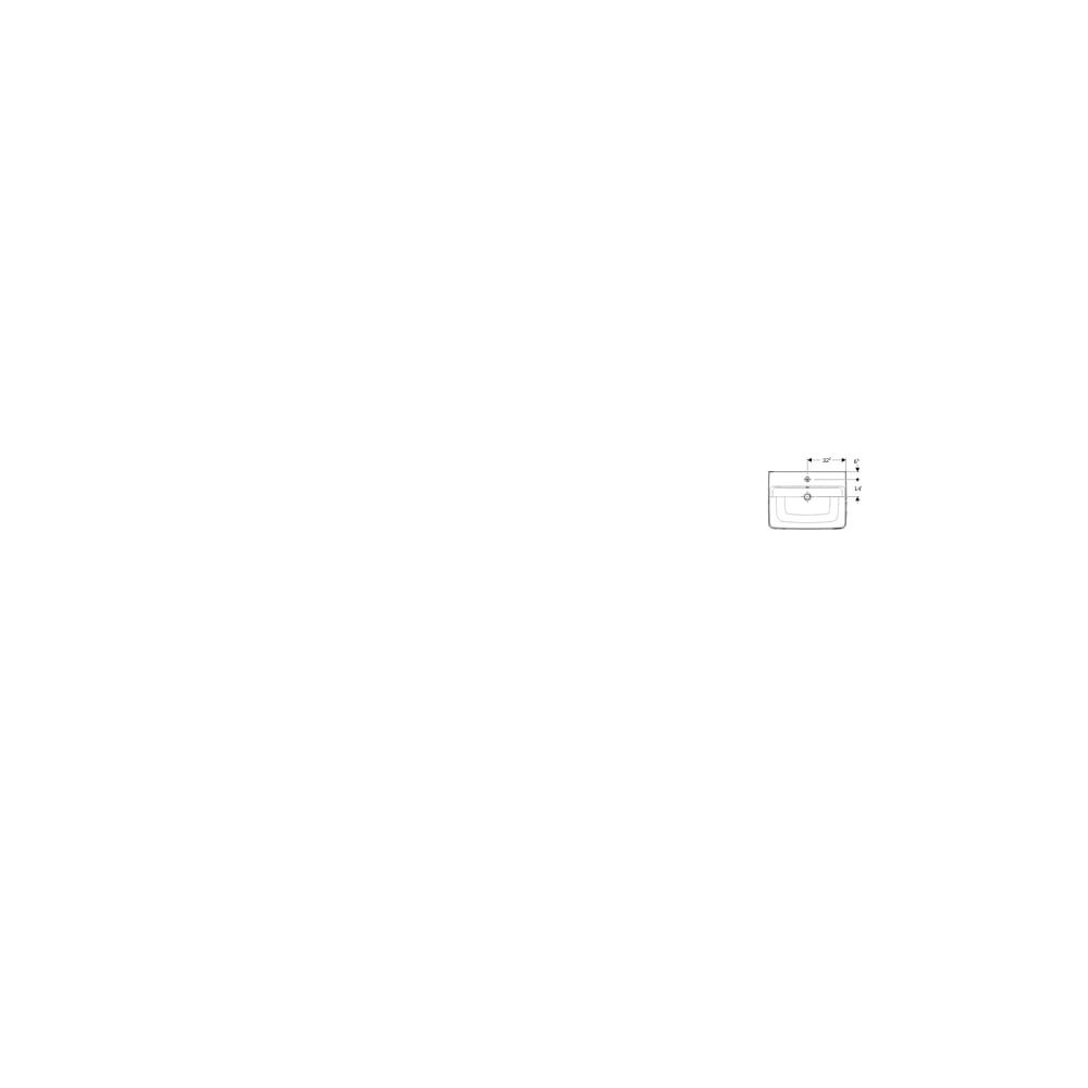 Geberit Renova Plan Aufsatzwaschtisch, Breite 65cm, Tiefe 48cm, Hahnloch mittig, Übe... GEBERIT-501723001 4025410868831 (Abb. 7)