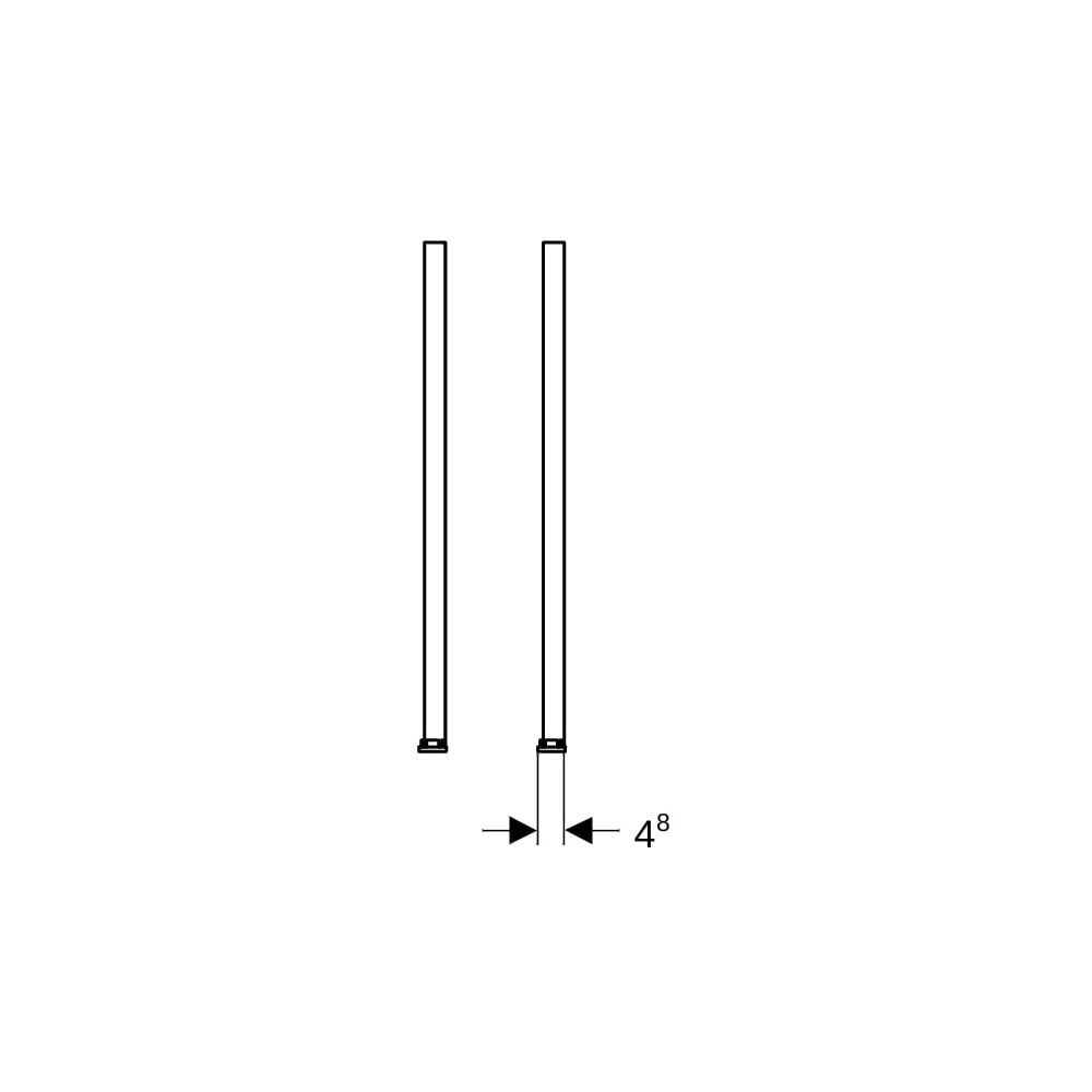 Geberit Duofix Set Fußverlängerungen für Fußbodenaufbau 20-40cm... GEBERIT-111848001 4025416511069 (Abb. 7)