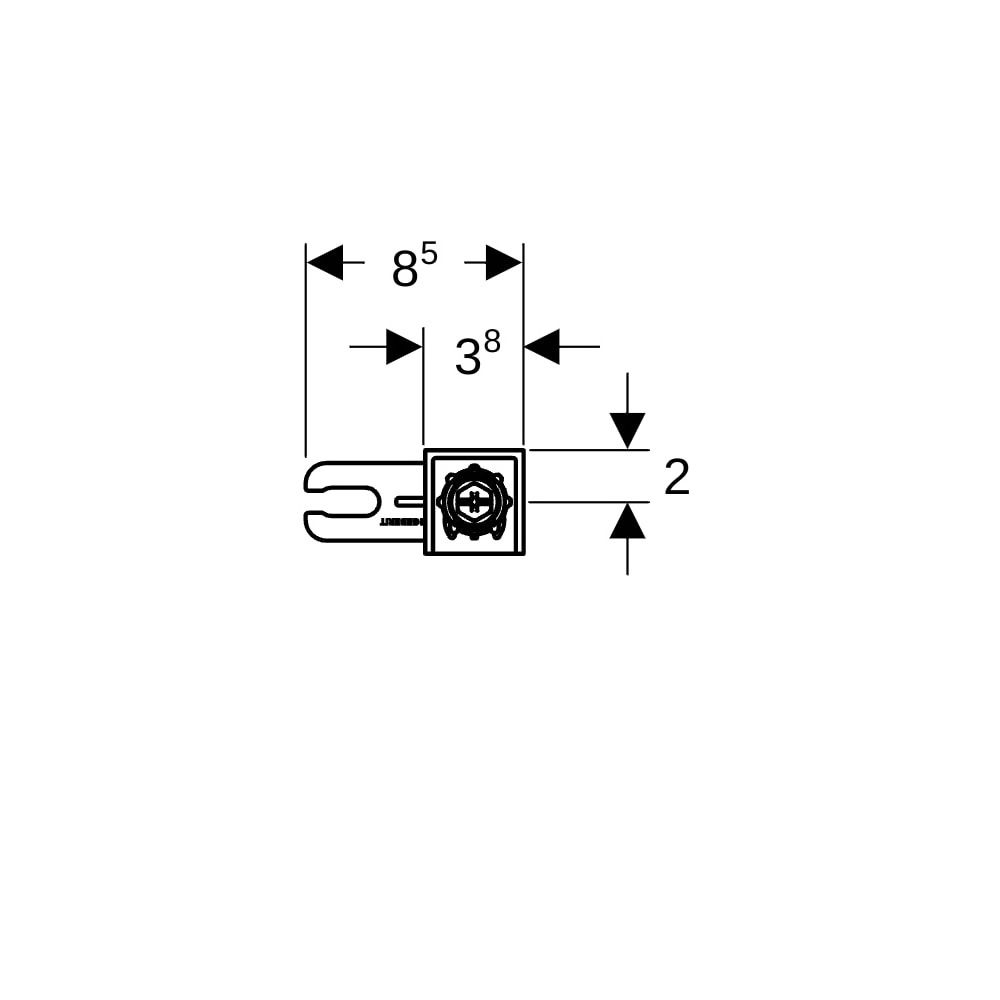 Geberit Duofix Wandanker Set für Einzelmontage 2 Stück... GEBERIT-111815001 4025416157762 (Abb. 8)