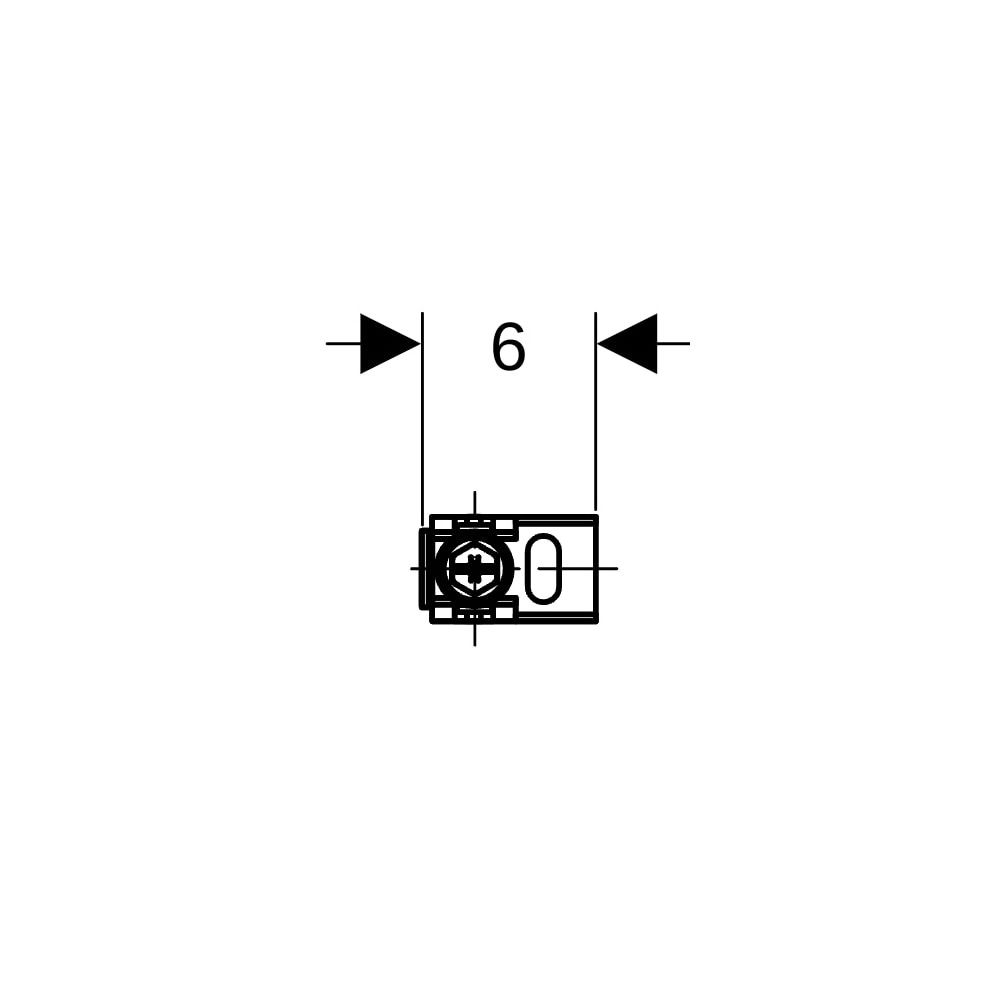 Geberit Duofix Wandanker Set für Einzelmontage, Ecklösung, 2 Stück... GEBERIT-111835001 4025416334255 (Abb. 8)