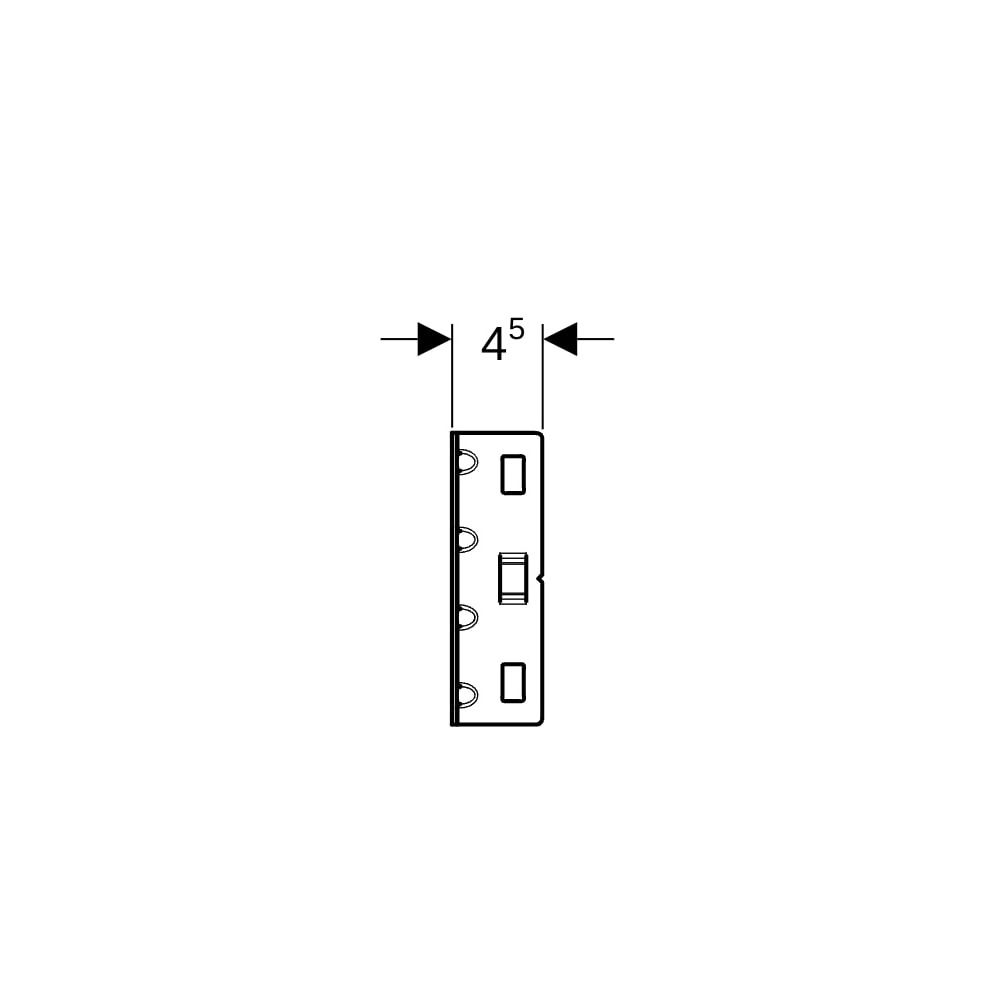 Geberit GIS Traverse für vertikal montierte Wandarmatur Aufputz, mit zwei Wasseransc... GEBERIT-461746001 4025416610564 (Abb. 7)