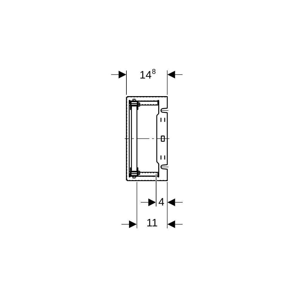 Geberit GIS Montageplatte universell, 24x42cm, Unterputz... GEBERIT-461173001 4025416109778 (Abb. 7)