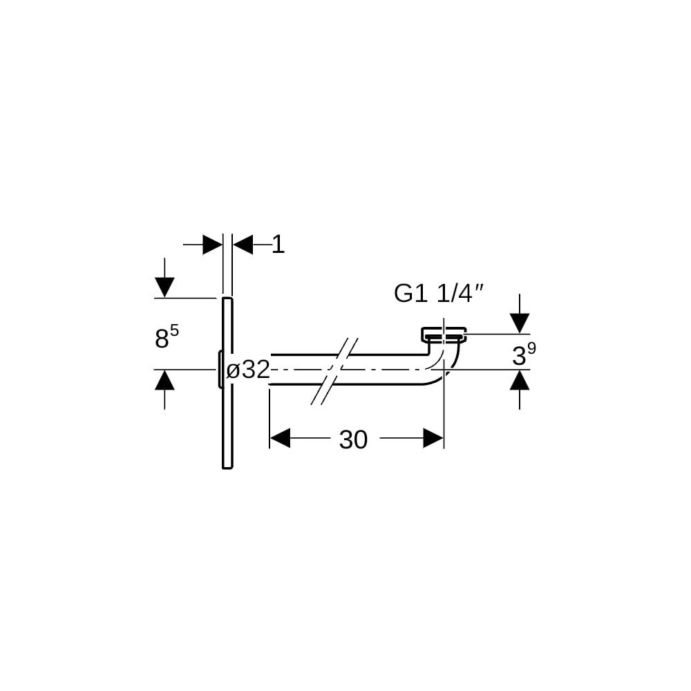 Geberit Fertigbauset für Waschtisch, mit Unterputz-Geruchsverschluss, Edelstahl gebü... GEBERIT-115415001 4025416667636 (Abb. 7)
