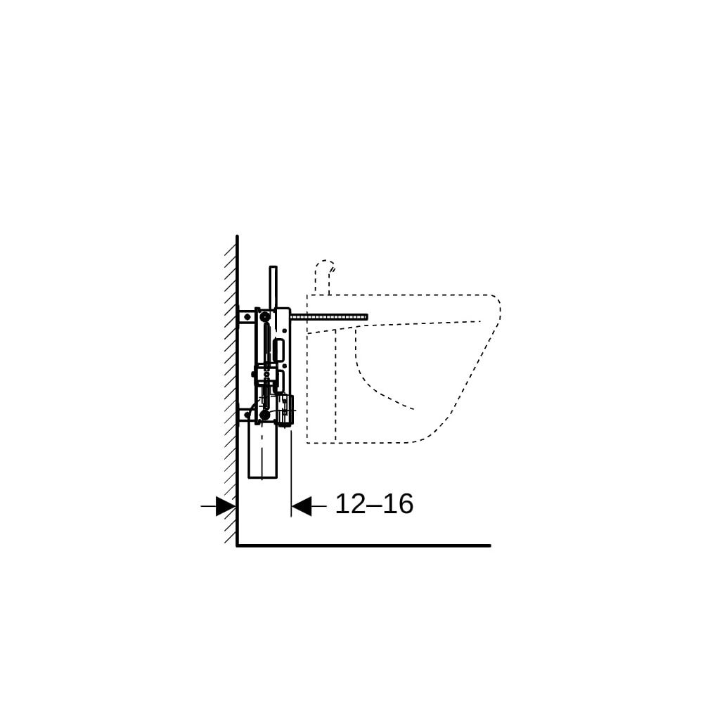 Geberit Kombifix Element für Bidet, universell... GEBERIT-457530001 4025416500865 (Abb. 7)