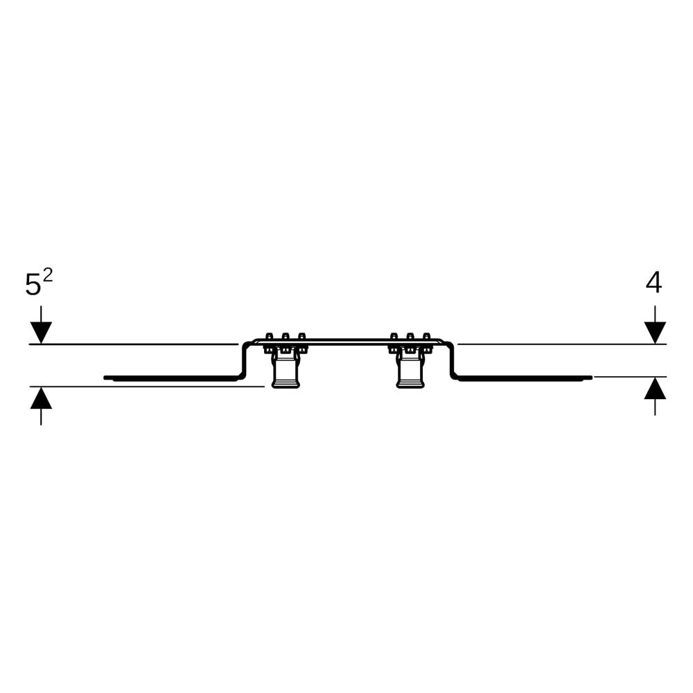 Geberit PushFit Anschlusswinkel 90 Grad vormontiert, zweifach, Messing d 20mm, Mess... GEBERIT-651299001 4025416719304 (Abb. 10)