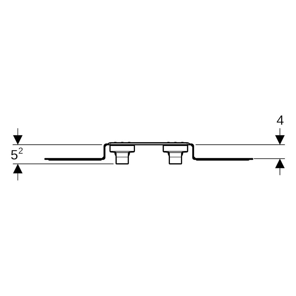 Geberit PushFit Anschlusswinkel 90 Grad vormontiert zweifach Ablaufrohrschelle d 20... GEBERIT-651288001 4025416957959 (Abb. 10)