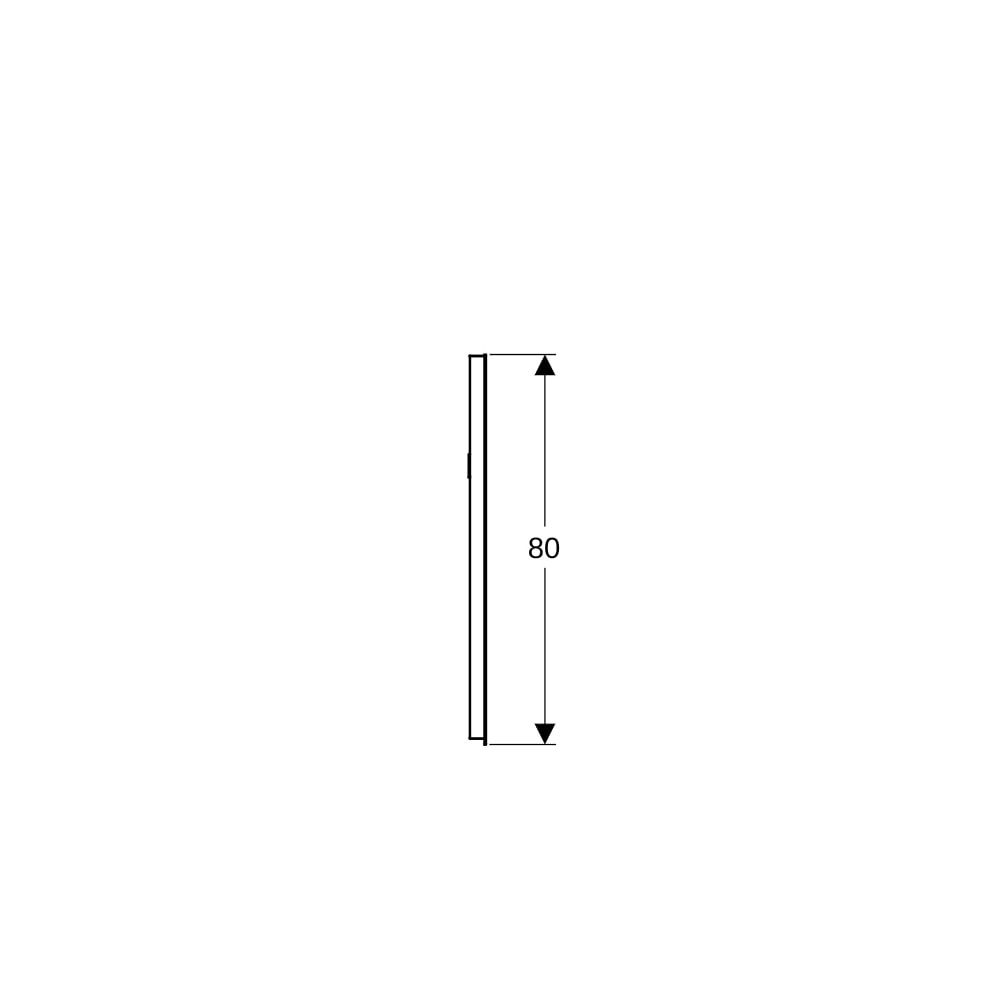 Geberit Renova Compact Lichtspiegel, Breite 40cm, Höhe 80cm, Aluminium eloxiert... GEBERIT-Y862340000 4022009329735 (Abb. 10)