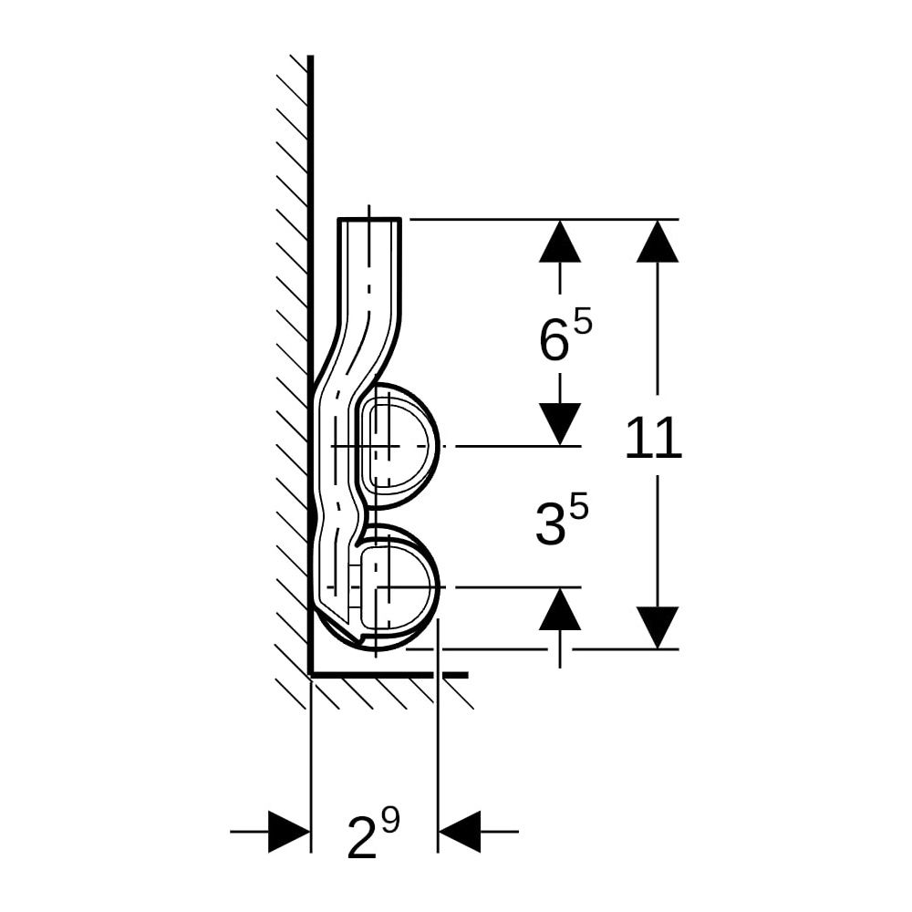 Geberit Mapress C-Stahl Set Anschluss-T-Stück für Vor-/Rücklauf Außendurchmesser 18mm... GEBERIT-24003 4024723240037 (Abb. 10)