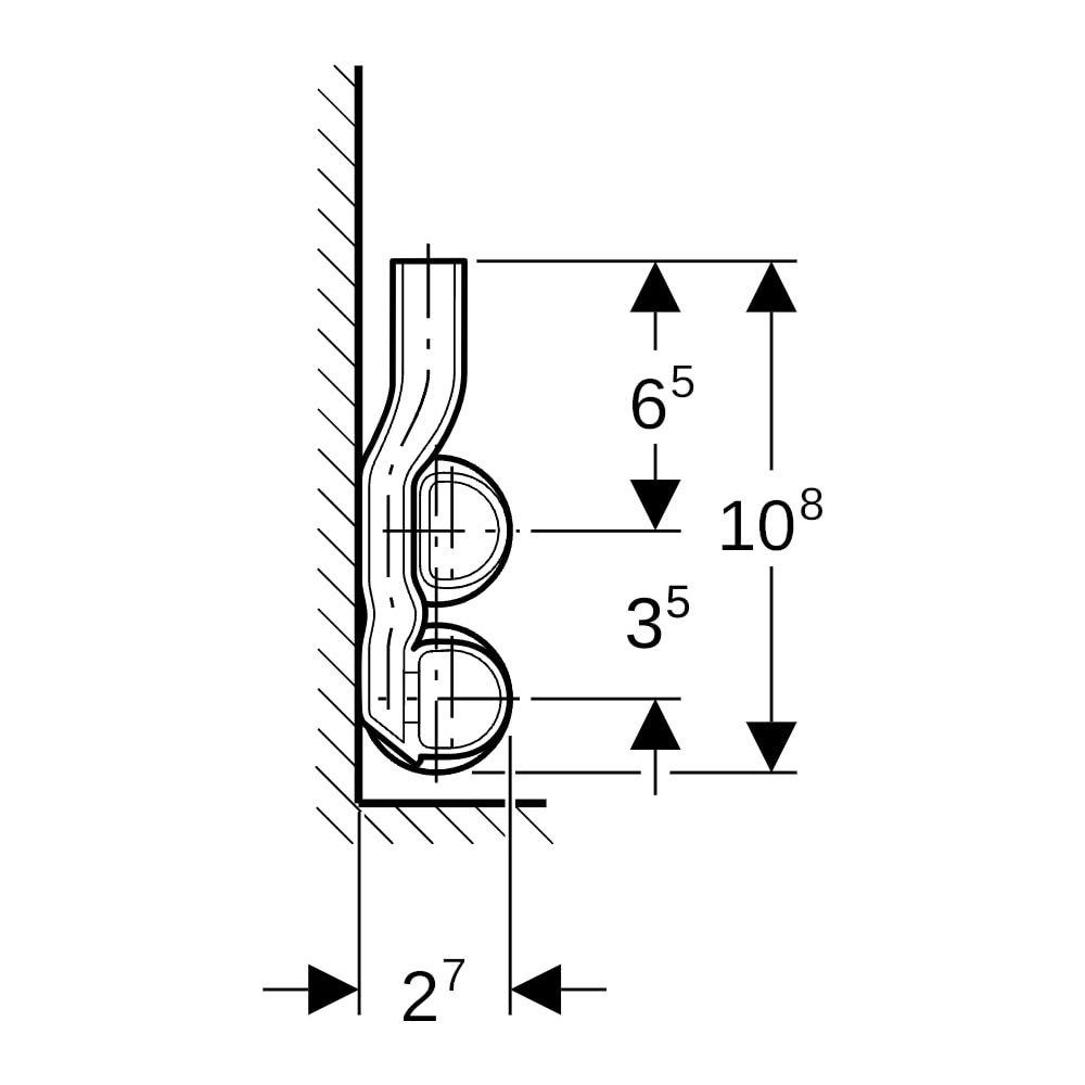 Geberit Mapress Kupfer Set Anschluss-T-Stück für Vor-/Rücklauf Außendurchmesser 15mm... GEBERIT-24005 4024723240051 (Abb. 10)